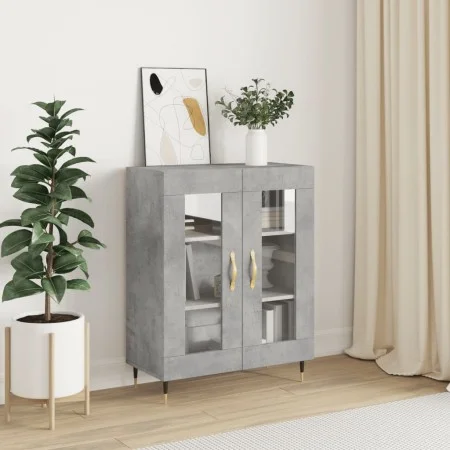 Concrete gray engineered wood sideboard 69.5x34x90 cm by vidaXL, Sideboards - Ref: Foro24-827768, Price: 59,13 €, Discount: %