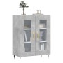 Concrete gray engineered wood sideboard 69.5x34x90 cm by vidaXL, Sideboards - Ref: Foro24-827768, Price: 59,64 €, Discount: %