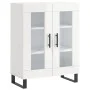 Hochglanzweißes Sperrholz-Sideboard 69,5 x 34 x 90 cm von vidaXL, Sideboards - Ref: Foro24-827814, Preis: 95,51 €, Rabatt: %