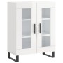 Hochglanzweißes Sperrholz-Sideboard 69,5 x 34 x 90 cm von vidaXL, Sideboards - Ref: Foro24-827814, Preis: 96,73 €, Rabatt: %