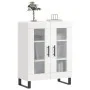 Hochglanzweißes Sperrholz-Sideboard 69,5 x 34 x 90 cm von vidaXL, Sideboards - Ref: Foro24-827814, Preis: 95,51 €, Rabatt: %