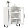 Aparador de madera contrachapada blanco brillante 69,5x34x90 cm de vidaXL, Aparadores - Ref: Foro24-827814, Precio: 96,64 €
