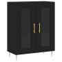 Black engineered wood sideboard 69.5x34x90 cm by vidaXL, Sideboards - Ref: Foro24-827773, Price: 99,09 €, Discount: %