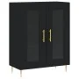 Black engineered wood sideboard 69.5x34x90 cm by vidaXL, Sideboards - Ref: Foro24-827773, Price: 97,74 €, Discount: %