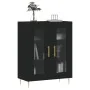 Black engineered wood sideboard 69.5x34x90 cm by vidaXL, Sideboards - Ref: Foro24-827773, Price: 97,74 €, Discount: %