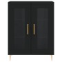 Black engineered wood sideboard 69.5x34x90 cm by vidaXL, Sideboards - Ref: Foro24-827773, Price: 99,09 €, Discount: %