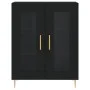 Black engineered wood sideboard 69.5x34x90 cm by vidaXL, Sideboards - Ref: Foro24-827773, Price: 97,74 €, Discount: %