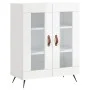 Hochglanzweißes Sperrholz-Sideboard 69,5 x 34 x 90 cm von vidaXL, Sideboards - Ref: Foro24-827758, Preis: 88,22 €, Rabatt: %
