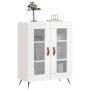 Aparador de madera contrachapada blanco brillante 69,5x34x90 cm de vidaXL, Aparadores - Ref: Foro24-827758, Precio: 89,41 €, ...