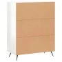 Hochglanzweißes Sperrholz-Sideboard 69,5 x 34 x 90 cm von vidaXL, Sideboards - Ref: Foro24-827758, Preis: 88,22 €, Rabatt: %
