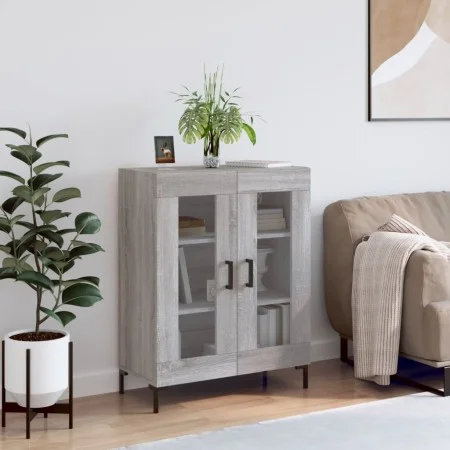 Sonoma gray engineered wood sideboard 69.5x34x90 cm by vidaXL, Sideboards - Ref: Foro24-827794, Price: 85,79 €, Discount: %