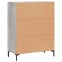 Sonoma gray engineered wood sideboard 69.5x34x90 cm by vidaXL, Sideboards - Ref: Foro24-827794, Price: 85,79 €, Discount: %