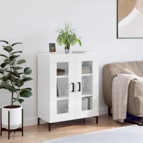 Hochglanzweißes Sperrholz-Sideboard 69,5 x 34 x 90 cm von vidaXL, Sideboards - Ref: Foro24-827790, Preis: 92,30 €, Rabatt: %