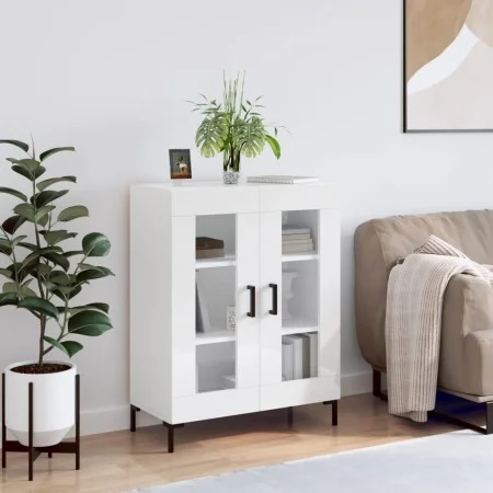 Glossy white plywood sideboard 69.5x34x90 cm by vidaXL, Sideboards - Ref: Foro24-827790, Price: 92,25 €, Discount: %