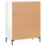 Glossy white plywood sideboard 69.5x34x90 cm by vidaXL, Sideboards - Ref: Foro24-827790, Price: 92,25 €, Discount: %
