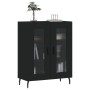 Sideboard aus schwarzem Holzwerkstoff 69,5x34x90 cm von vidaXL, Sideboards - Ref: Foro24-827805, Preis: 88,17 €, Rabatt: %
