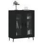 Sideboard aus schwarzem Holzwerkstoff 69,5x34x90 cm von vidaXL, Sideboards - Ref: Foro24-827805, Preis: 87,11 €, Rabatt: %