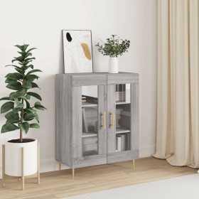 Sonoma-graues Sideboard aus Holzwerkstoff, 69,5 x 34 x 90 cm von vidaXL, Sideboards - Ref: Foro24-827778, Preis: 84,63 €, Rab...