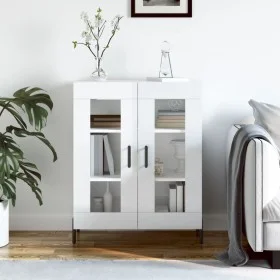 Hochglanzweißes Sperrholz-Sideboard 69,5 x 34 x 90 cm von vidaXL, Sideboards - Ref: Foro24-827798, Preis: 96,73 €, Rabatt: %