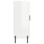 Aparador de madera contrachapada blanco brillante 69,5x34x90 cm de vidaXL, Aparadores - Ref: Foro24-827798, Precio: 97,84 €, ...