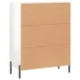 Hochglanzweißes Sperrholz-Sideboard 69,5 x 34 x 90 cm von vidaXL, Sideboards - Ref: Foro24-827798, Preis: 96,73 €, Rabatt: %