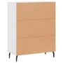 Weißes Sideboard aus Holzwerkstoff, 69,5 x 34 x 90 cm von vidaXL, Sideboards - Ref: Foro24-827804, Preis: 97,04 €, Rabatt: %