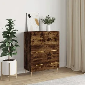 Smoked oak engineered wood sideboard 69.5x34x90 cm by vidaXL, Sideboards - Ref: Foro24-827841, Price: 98,86 €, Discount: %