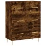 Sideboard aus geräuchertem Eichenholzwerkstoff, 69,5 x 34 x 90 cm von vidaXL, Sideboards - Ref: Foro24-827841, Preis: 98,83 €...