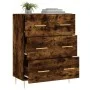 Sideboard aus geräuchertem Eichenholzwerkstoff, 69,5 x 34 x 90 cm von vidaXL, Sideboards - Ref: Foro24-827841, Preis: 98,83 €...