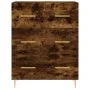 Sideboard aus geräuchertem Eichenholzwerkstoff, 69,5 x 34 x 90 cm von vidaXL, Sideboards - Ref: Foro24-827841, Preis: 98,83 €...