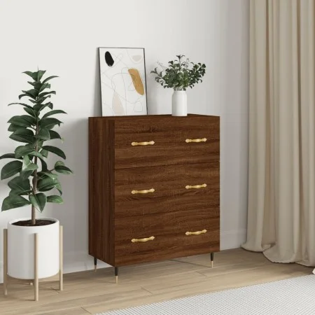 Oak brown engineered wood sideboard 69.5x34x90 cm by vidaXL, Sideboards - Ref: Foro24-827835, Price: 94,17 €, Discount: %