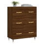 Aparador de madera de ingeniería marrón roble 69,5x34x90 cm de vidaXL, Aparadores - Ref: Foro24-827835, Precio: 99,24 €, Desc...