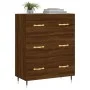 Oak brown engineered wood sideboard 69.5x34x90 cm by vidaXL, Sideboards - Ref: Foro24-827835, Price: 94,17 €, Discount: %