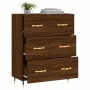 Aparador de madera de ingeniería marrón roble 69,5x34x90 cm de vidaXL, Aparadores - Ref: Foro24-827835, Precio: 99,24 €, Desc...