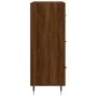 Oak brown engineered wood sideboard 69.5x34x90 cm by vidaXL, Sideboards - Ref: Foro24-827835, Price: 94,17 €, Discount: %