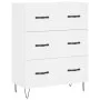 White engineered wood sideboard 69.5x34x90 cm by vidaXL, Sideboards - Ref: Foro24-827844, Price: 93,80 €, Discount: %