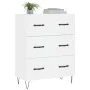 White engineered wood sideboard 69.5x34x90 cm by vidaXL, Sideboards - Ref: Foro24-827844, Price: 93,80 €, Discount: %