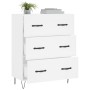 Weißes Sideboard aus Holzwerkstoff, 69,5 x 34 x 90 cm von vidaXL, Sideboards - Ref: Foro24-827844, Preis: 94,95 €, Rabatt: %