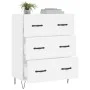White engineered wood sideboard 69.5x34x90 cm by vidaXL, Sideboards - Ref: Foro24-827844, Price: 93,80 €, Discount: %