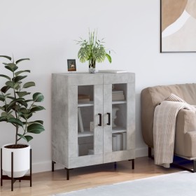 Concrete gray engineered wood sideboard 69.5x34x90 cm by vidaXL, Sideboards - Ref: Foro24-827792, Price: 84,70 €, Discount: %