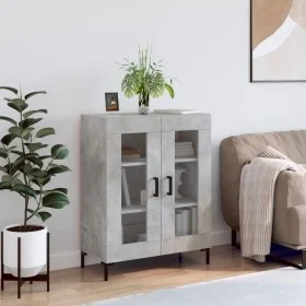 Concrete gray engineered wood sideboard 69.5x34x90 cm by vidaXL, Sideboards - Ref: Foro24-827792, Price: 83,70 €, Discount: %