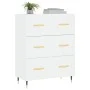 White engineered wood sideboard 69.5x34x90 cm by vidaXL, Sideboards - Ref: Foro24-827828, Price: 95,77 €, Discount: %