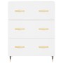 Weißes Sideboard aus Holzwerkstoff, 69,5 x 34 x 90 cm von vidaXL, Sideboards - Ref: Foro24-827828, Preis: 96,95 €, Rabatt: %
