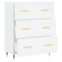 Aparador de madera de ingeniería blanco 69,5x34x90 cm de vidaXL, Aparadores - Ref: Foro24-827828, Precio: 96,95 €, Descuento: %