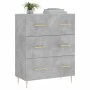 Concrete gray engineered wood sideboard 69.5x34x90 cm by vidaXL, Sideboards - Ref: Foro24-827840, Price: 93,68 €, Discount: %