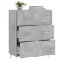 Concrete gray engineered wood sideboard 69.5x34x90 cm by vidaXL, Sideboards - Ref: Foro24-827840, Price: 93,68 €, Discount: %
