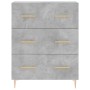 Concrete gray engineered wood sideboard 69.5x34x90 cm by vidaXL, Sideboards - Ref: Foro24-827840, Price: 94,79 €, Discount: %