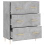 Concrete gray engineered wood sideboard 69.5x34x90 cm by vidaXL, Sideboards - Ref: Foro24-827840, Price: 94,79 €, Discount: %
