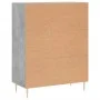 Concrete gray engineered wood sideboard 69.5x34x90 cm by vidaXL, Sideboards - Ref: Foro24-827840, Price: 93,68 €, Discount: %