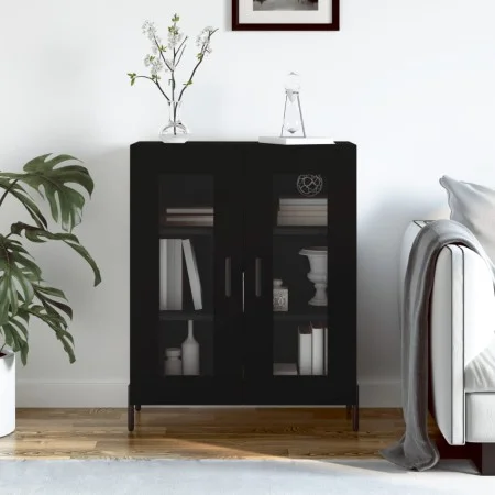 Engineered wood black sideboard 69.5x34x90 cm by vidaXL, Sideboards - Ref: Foro24-827797, Price: 79,36 €, Discount: %